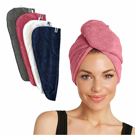 Microfiber-Magic Hair Drying Towel for Women-Pack of 3