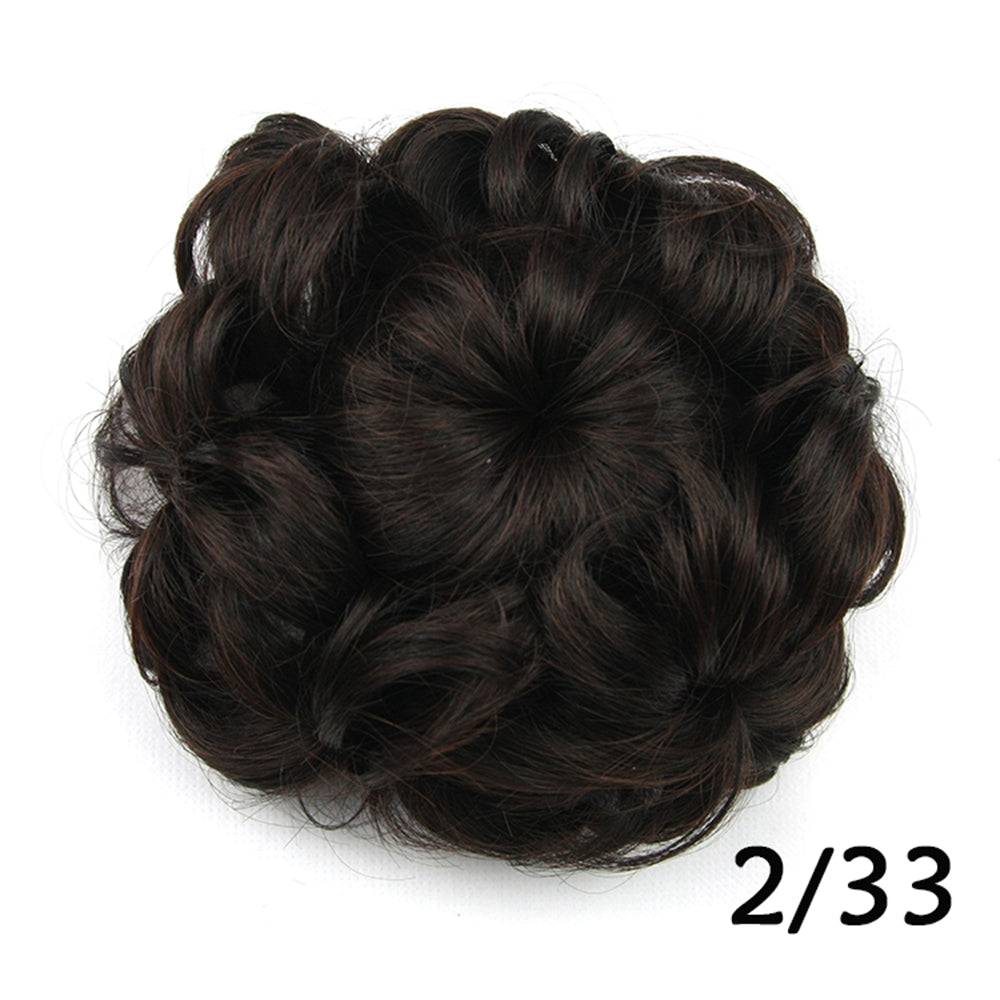 Curly Flower  Hair Jora - Rubber Band Hair Bun