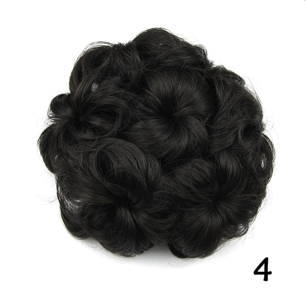 Curly Flower  Hair Jora - Rubber Band Hair Bun