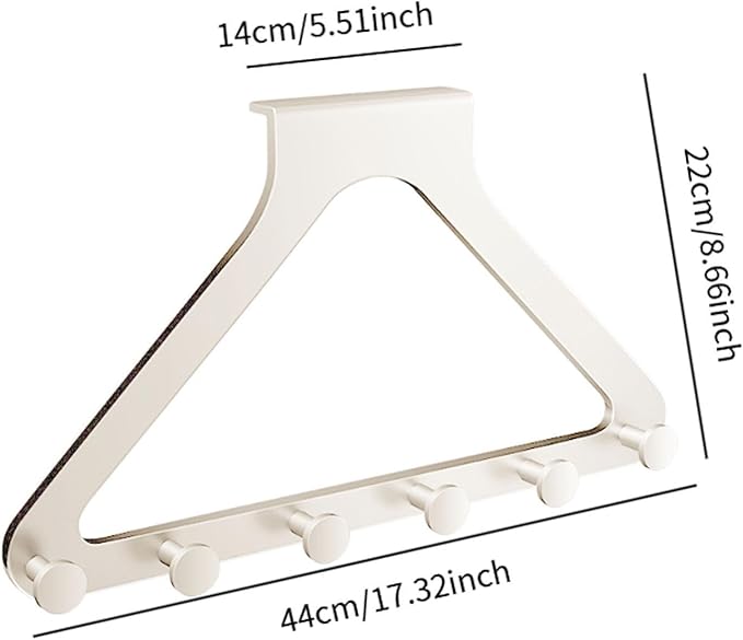 Multi-function with 6 Hooks Door Hanger Hook