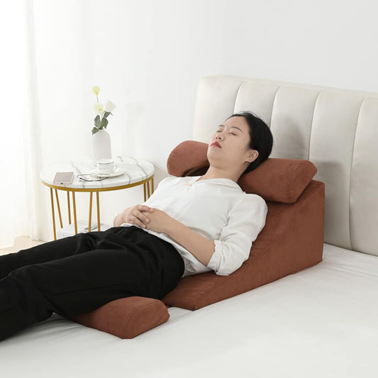 Bed Wedge Triangular Memory Foam Pillow Set