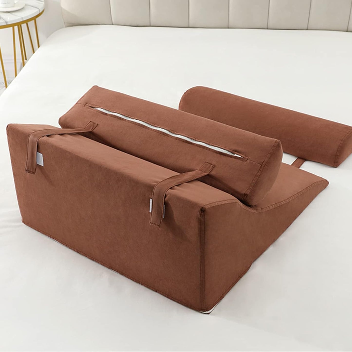 Bed Wedge Triangular Memory Foam Pillow Set