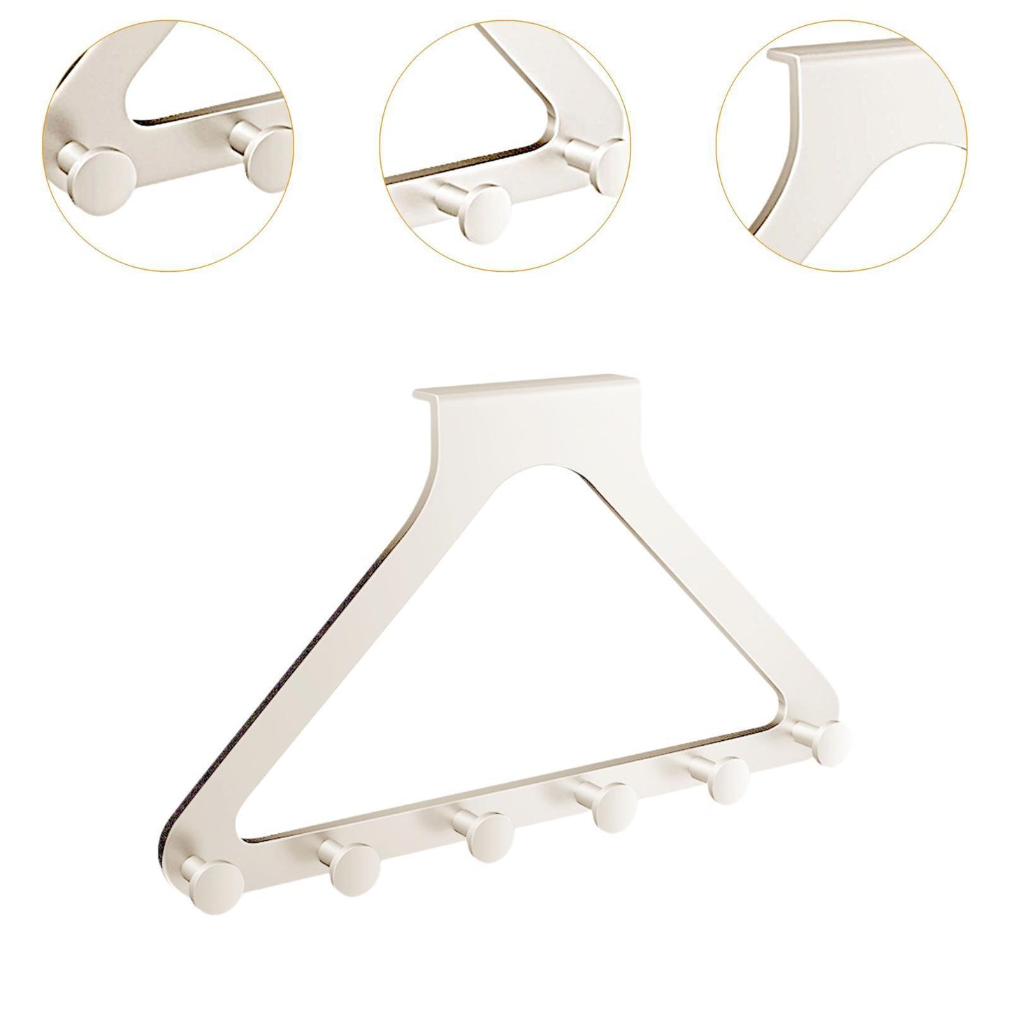 Multi-function with 6 Hooks Door Hanger Hook