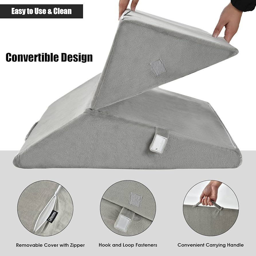 All Sett Health Bed Wedge Pillow Adjustable - 7in1